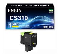 CS310 Toner Cartridge, Compatible 70C20K0 70C20C0 70C20M0 70C20Y0 Toner Cartridges for Lexmark CS310n CS310dn CS410n CS410dn CS410dtn CS510de CS510dte Printer,Yellow-1 Pack