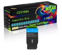 CS310dn Compatible for Lexmark Toner Cartridge with Chip CS310dn CS310n CS410dn CS410dtn CS410n CS510de Printers (1 Pack Cyan)