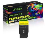 CS310dn Compatible for Lexmark Toner Cartridge with Chip CS310dn CS310n CS410dn CS410dtn CS410n CS510de Printers (1 Pack Yellow)