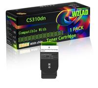 CS310dn Compatible for Lexmark Toner Cartridge with Chip CS310dn CS310n CS410dn CS410dtn CS410n CS510de Printers (1 Pack Black)