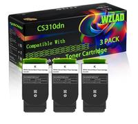 CS310dn Compatible for Lexmark Toner Cartridge with Chip CS310dn CS310n CS410dn CS410dtn CS410n CS510de Printers (3 Pack Black)