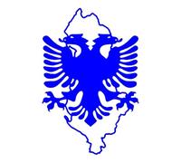 CS31902 Die Cut Vinyl Decal Albania Eagle Map Outline Car Sticker Waterproof Auto Decors on Car(2)