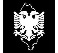 CS31902 Die Cut Vinyl Decal Albania Eagle Map Outline Car Sticker Waterproof Auto Decors on Car(5)