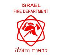 CS31915 Die Cut Vinyl Decal Israel Fire Department Israeli Jew Car Sticker Waterproof Auto Decors on(2)