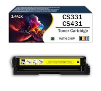 CS331 CS431 Toner Cartridge High Yield 20N20HK0 20N20HC0 20N20HM0 20N20HY0 Ink Cartridge Compatible Replacement Parts for Lexmark CS331 CS331DW CX331 CX331ADWE CS431 CS431DW Printer,Yellow-1Pack