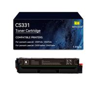 CS331 Toner Cartridge Compatible 20N20K0 20N20C0 20N20M0 20N20Y0, With Chip | Replacement for Lexmark CS331 Toner Cartridges for CS331dw CS431dw CX331adwe CX431adw Printer(Black)