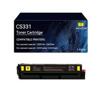 CS331 Toner Cartridge Compatible 20N20K0 20N20C0 20N20M0 20N20Y0, With Chip | Replacement for Lexmark CS331 Toner Cartridges for CS331dw CS431dw CX331adwe CX431adw Printer(Yellow)