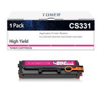 CS331 Toner Cartridge, Compatible Replacement For Lexmark CS331 20N10K0 20N10C0 20N10M0 20N10Y0 Toner For CS331DW CS431DW CX331ADWE CX431ADW Printers, No Chip, 1500 Pages,Magenta-1 Pack
