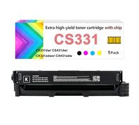 CS331 Toner Cartridges Compatible for Lexmark CS331 CS431 CX331 CX431 CS331dw CX331adwe CS431dw CX431adw Multifunction Machine Printer, 1500 Pages(With Chip),Black-1 set