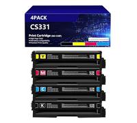 CS331 Toner Replacement For Lexmark 20N30K0 20N30C0 20N30M0 20N30Y0 Ink Cartridge, for Lexmark CS331 CS431dw CX331 CX431dw Color Printer(No Chip) ,Set-1500pages
