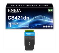 CS421dn Toner Cartridge, Compatible 78C2XK0 78C2XC0 78C2XM0 78C2XY0 Toner Cartridges for Lexmark CS421dn CX421adn CS521dn CX522ade CS622de CX622ade CX625adhe Printer,Cyan-1 Pack
