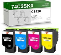 CS720 Toner Cartridge Compatible for Lexmark CS720 for Lexmark CS725 CX725 CS720 CS720de CS720dte CS725de CS725dte CX725 CX725de CX725dte Printer ,7K Pages
