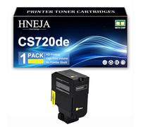 CS720dte Toner Cartridge, Compatible 74C2HK0 74C2HC0 74C2HM0 74C2HY0 Toner Cartridges for Lexmark CS720de CS725de CS720dte CS725dte Printer,Yellow-1 Pack