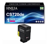 CS720dte Toner Cartridge, Compatible 74C2HK0 74C2HC0 74C2HM0 74C2HY0 Toner Cartridges for Lexmark CS720de CS725de CS720dte CS725dte Printer,Magenta-1 Pack