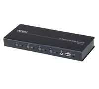 CS724KM 4-port USB Boundless KVM Switch (Cables included)