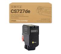 CS727de 75B20K0 75B20C0 75B20M0 75B20Y0 Toner Cartridge Replacement Compatible For Lexmark CS727de CX727de CS728de Series & 13000 - Page Yield yellow