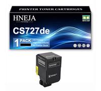 CS727de Toner Cartridge, Compatible 75B20K0 75B20C0 75B20M0 75B20Y0 Toner Cartridges for Lexmark CS727de CX727de CS728de Printer,Black-1 Pack