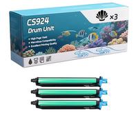 CS924 Drum Unit Compatible for Lexmark CX921DE CX922DE CX923DTE Printers, High-Definition Printing Effect with Chip, 100000 Pages (3 Pack Black)