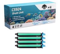 CS924 Drum Unit Compatible for Lexmark CX923DXE CX924DTE CX924DXE Printers, High-Definition Printing Effect with Chip, 100000 Pages (4 Pack Black)