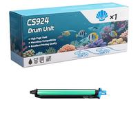 CS924 Drum Unit Compatible for Lexmark CX923DXE CX924DTE CX924DXE Printers, High-Definition Printing Effect with Chip, 100000 Pages (1 Pack Cyan)