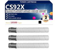 CS92X High Capacity Toner Cartridges Compatible for Lexmark CX920de CX921de CX922de CX923dte CX923dxe CX924dte CX924dxe CS921de CS923de Printers, Various Specifications Available,3*Black