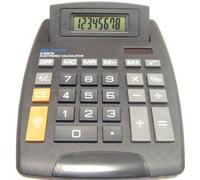 CSA - Desktop Calculator with Pivoting Display. Solar and Battery Powered. 8 Digit Display, Large Size Perfect for Home Office Desk, School, Maths, Accountancy and Finance etc. None Scientific and Easy to Use with Big Screen. Brand New. **Batteries included**