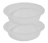 Csafyrt 2Pcs Bird Baths for Outdoors 7in Large Plastic Multi-Use Bird Feeder Tray for Garden, Yard, Outside