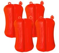 Csafyrt 4Pcs Fishing Rod Clips Portable Multifunctional Silicone Rod Holder Lightweight Fishing Pole Fixed Ball Wear Resistant Fastener Binding Clip