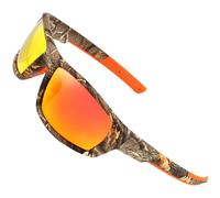 Csafyrt Camo Sunglasses for Women Men UV Protection Portable Lightweight Multi-purpose Fishing Sunglasses for Sports Outdoor Hunting