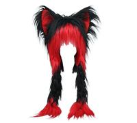 Csafyrt Cat Ear Hat Cute Plush Fluffy Ear Headwear Winter Warm Earmuffs Head Mask Halloween Cosplay Accessory