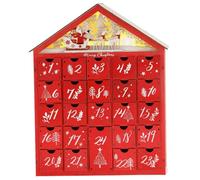 Csafyrt Christmas Advent Calendar 2024 With 24 Storage Drawers LED Wooden Advent Calendar With Christmas Tree & Houses DIY