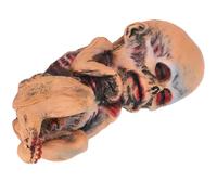 Csafyrt Creepy Doll 13" Portable Haunted Doll Latex Zombie Dolls Scary Spooky Halloween Props for Haunted House, Prank Game, Garden, Home and Halloween Decorations