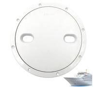Csafyrt Deck Plates for Boats, 10.39 Inch Non-Slip ABS Marine Access Hatch, Weatherproof Round Boat Hatch for Deck, RV