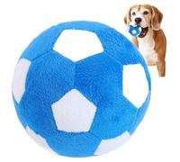 Csafyrt Dog Toys Balls Teeth Cleaning & Gum Care Sof Plush Dog Soccer Ball 4.7 Inch Interactive Toy for Training Playtime