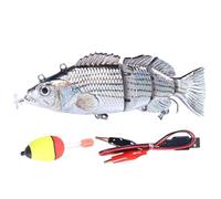 Csafyrt Fishing Lures, 5.5 Inch 3D Realistic Electric Robotic Fishing Lure with Hook, Practical Rechargeable Swimming Bait for Freshwater & Saltwater, Style 2