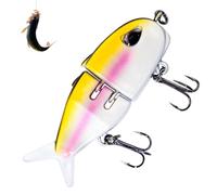 Csafyrt Fishing Lures, Mini Glide Bait for Bass Fishing, Slow Sinking Wide S Motion Smooth Glide Baits for Freshwater and Saltwater