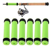 Csafyrt Fishing Rod Floats, 6PCS Waterproof Shockproof EPE Fishing Float Tube for Boats and Kayaks, Green
