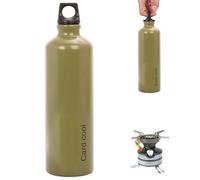 Csafyrt Fuel Bottle 750ml Alloy Motorcycle Fuel Bottle with Oil Resistant Sealing Cover Oil Container for Outdoor Camping Hiking