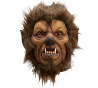 Csafyrt Halloween Mask Breathable Latex Scary Mask Full Head Werewolf with Hair Horror Costume for Halloween Party Carnival