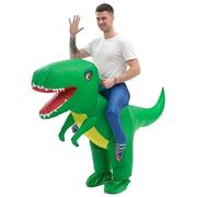 Csafyrt Inflatable Dinosaur Costume Funny Blow up Dinosaur Costume Adult for Women Man Halloween Party Cosplay