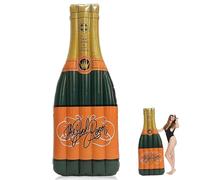 Csafyrt Inflatable Pool Floats Champagne Bottle-Shaped Pool Lounger 75x31.5x8 PVC Float High Buoyancy Summer Pool Float