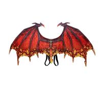 Csafyrt Kids Dragon Costume with elasticity Elastic band, Mechanical Wing Toddler Dinosaur Costume for Halloween Costumes, Cosplay, Activities, Holiday Shows, Red