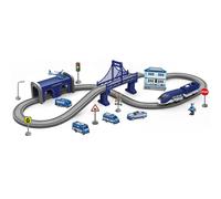 Csafyrt Kids Train Set 66Pcs/Set Police Theme DIY Funny Creative Toy Train Assembly Christmas Toys