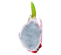 Csafyrt Pimple Popping Toy Artificial Siliocne Dragon Fruit Picking Fidget Toy with Seed Soft Realistic Anxiety Relief for Adults, Kids, White