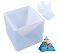 Csafyrt Pyramid Molds for Resin, Super Large Pyramid Silicone Molds, DIY Epoxy Resin Craft Jewellery Silicone Mould for Plaster, Wax, Soaps