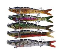 Csafyrt Sinking Fishing Lures Artificial Trout Bait Lifelike Lure with Hooks Fishing Tackle 5PCS