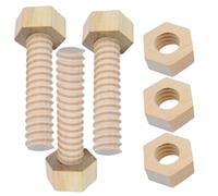 Csafyrt Stress Nut and Bolts 3PCS/Set Wooden Occupational Toys Learning Education DIY Screw Toys for Toddlers 1-3 Kids Child Baby Pre Schoolers