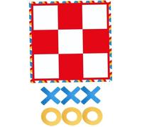 Csafyrt Tic Tac Toe Game Outdoor, 47x47 Inch Portable Giant Tic Tac Toe, Fun Outdoor Games for Kids, Family