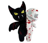 Csafyrt Voodoo Dolls, 9.8 In Luminous Bat Ghost Halloween Plush Toy, Creepy Soft Stuffed Dual Head Glow in the Dark Bat & Ghost Plush for Kids Boys Girls and Adults