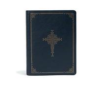 CSB Ancient Faith Study Bible, Navy LeatherTouch: Black Letter, Church Fathers, Study Notes and Commentary, Ribbon Marker, Sewn Binding, Easy-To-Read Bible Serif Type